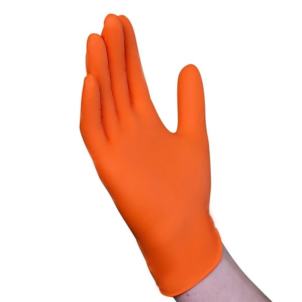 Exam Glove, Nitrile, Orange, XX-Large, 1000 PK